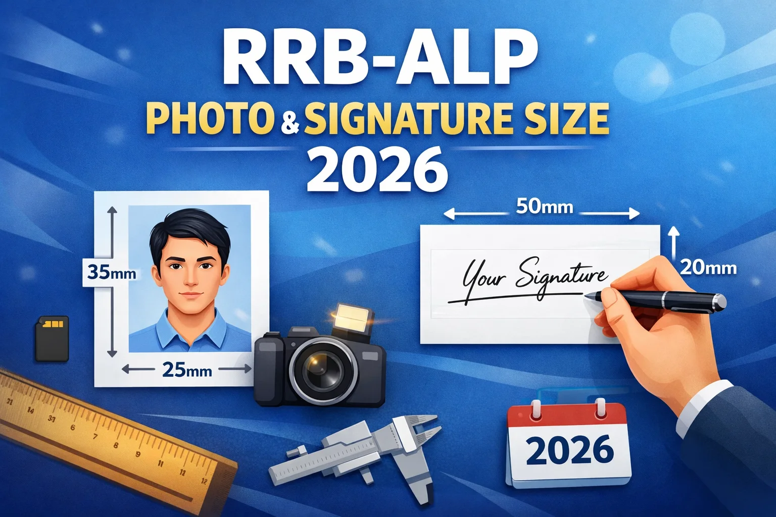 RRB ALP Photo Size 2026