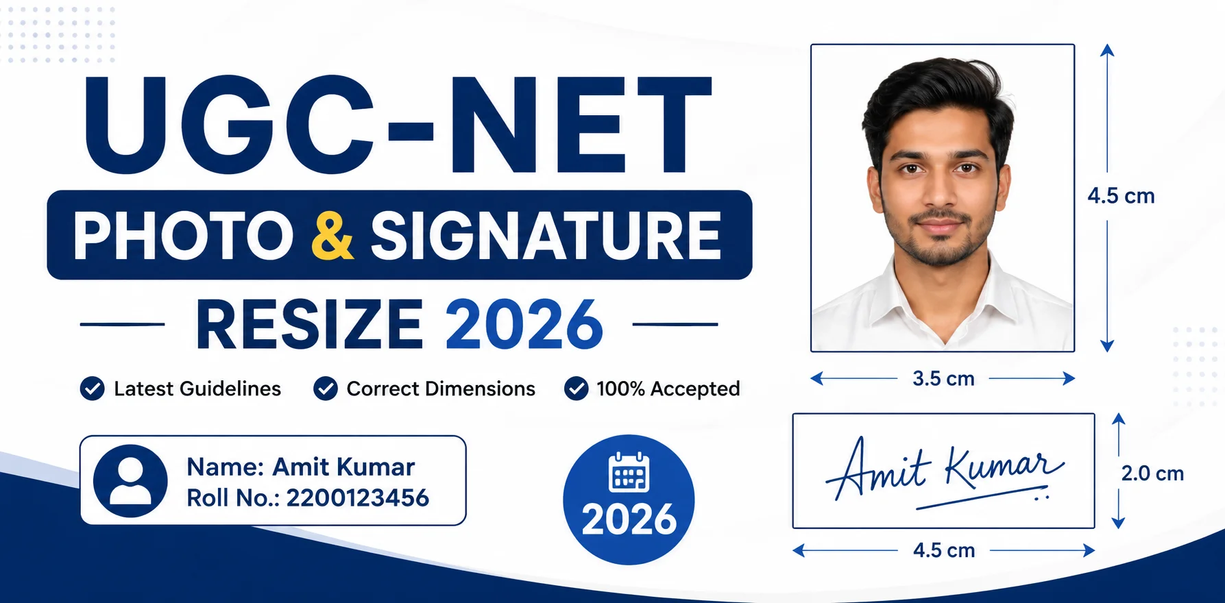 UGC NET photo and signature resize online 2026 guide